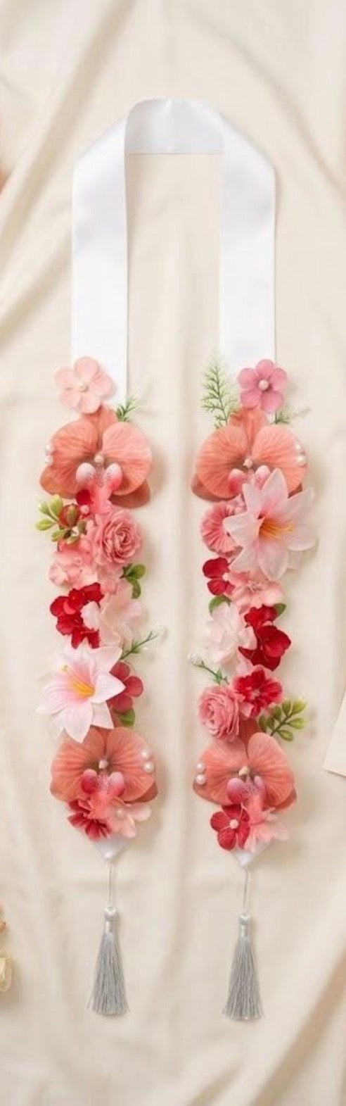 Fresh Floral Graduation Stole