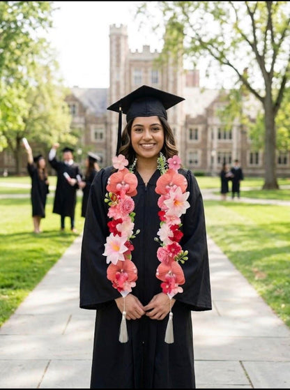 Fresh Floral Graduation Stole